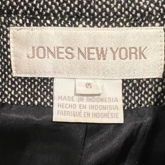 JONES NEW YORK Women’s Dark Gray Wool Blend Jacket Size 6 - Picture 3 of 4